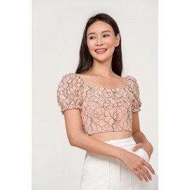 Lace Puff Sleeve Top