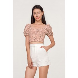 Lace Puff Sleeve Top