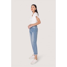 Denim Straight Leg Jeans