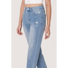 Denim Straight Leg Jeans