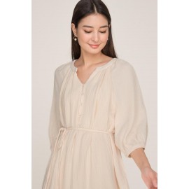 Balloon Sleeve Kaftan Dress