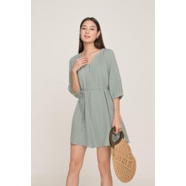 Balloon Sleeve Kaftan Dress