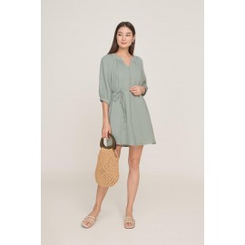 Balloon Sleeve Kaftan Dress