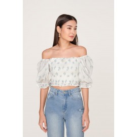 Shirred Crop Top