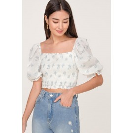 Shirred Crop Top