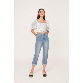 Shirred Crop Top