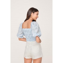 Shirred Crop Top