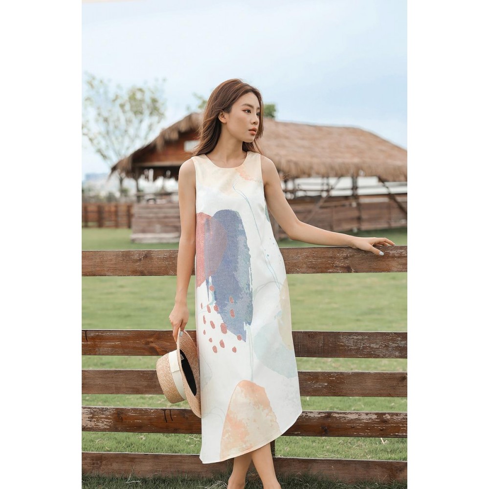 Asymmetric Midi Dress