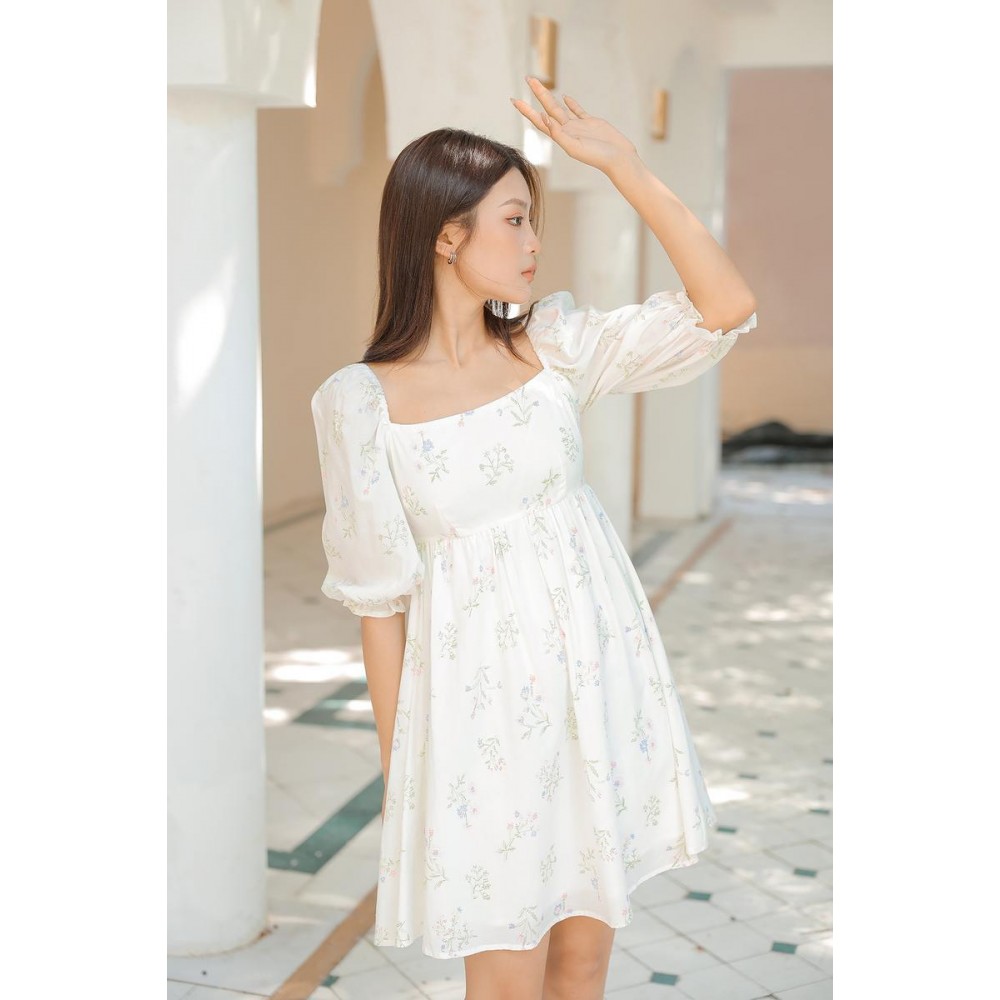 Puff Sleeve Babydoll Dress