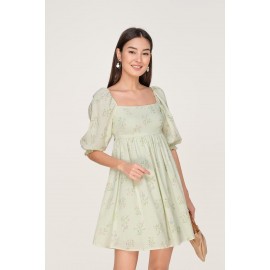 Puff Sleeve Babydoll Dress