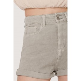 Denim Cuffed Shorts