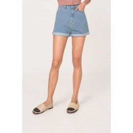 Denim Cuffed Shorts