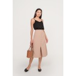 Button Midi Skirt