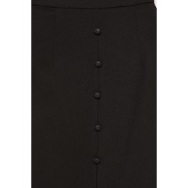 Button Midi Skirt