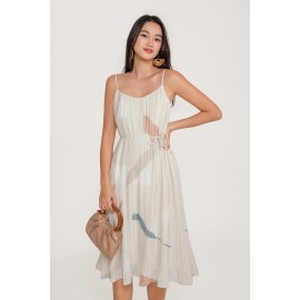 Pleated Midi Dress