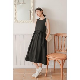 Babydoll Pocket Midi Dress