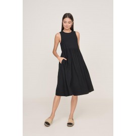 Babydoll Pocket Midi Dress