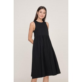 Babydoll Pocket Midi Dress