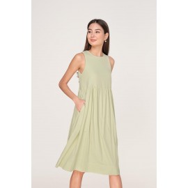 Babydoll Pocket Midi Dress