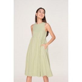 Babydoll Pocket Midi Dress