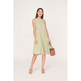 Babydoll Pocket Midi Dress