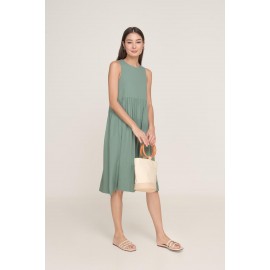 Babydoll Pocket Midi Dress