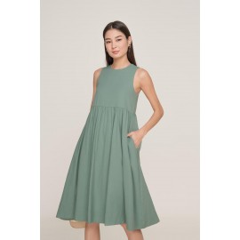 Babydoll Pocket Midi Dress