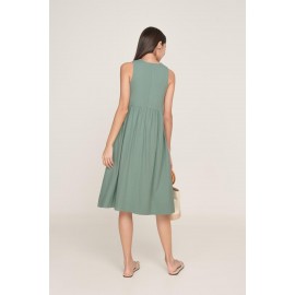 Babydoll Pocket Midi Dress