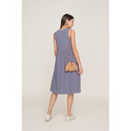 Babydoll Pocket Midi Dress