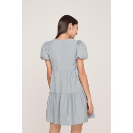 Puff Sleeve Babydoll Dress