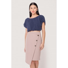 Button Pencil Skirt