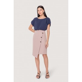 Button Pencil Skirt