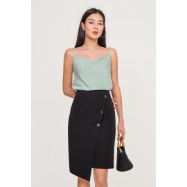 Button Pencil Skirt