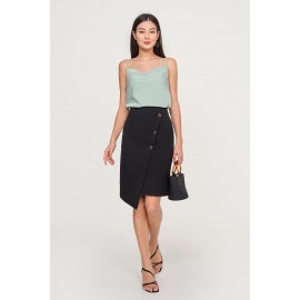 Button Pencil Skirt