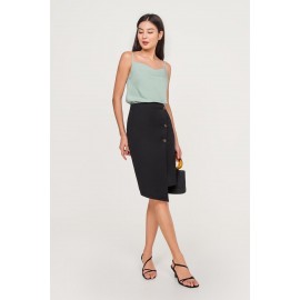 Button Pencil Skirt