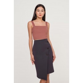 Button Pencil Skirt