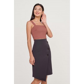 Button Pencil Skirt