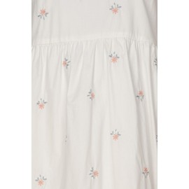 Embroidered Tiered Midi Dress