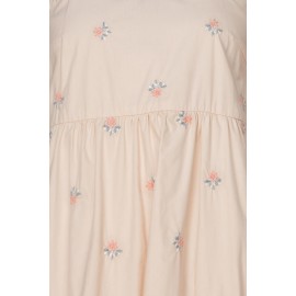 Embroidered Tiered Midi Dress