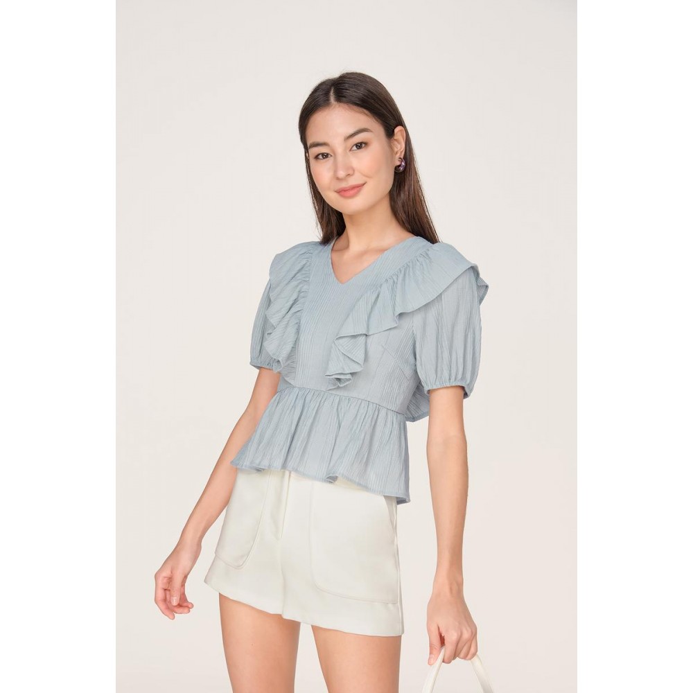 Ruffle Blouson