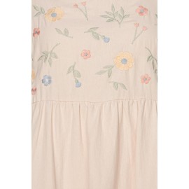 Embroidered Babydoll Playsuit