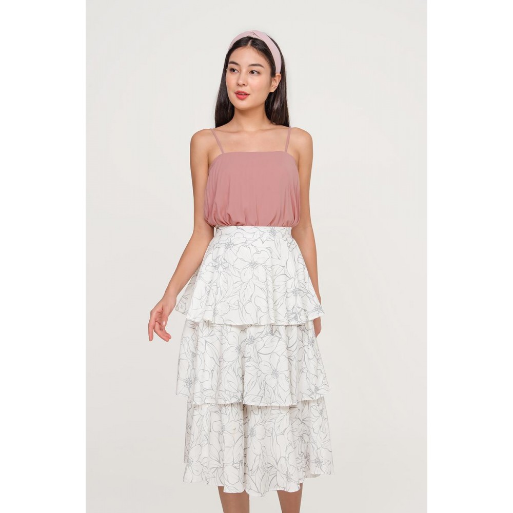 Layered Midi Skirt