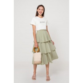 Layered Midi Skirt