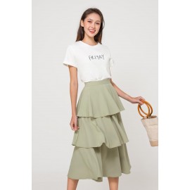 Layered Midi Skirt