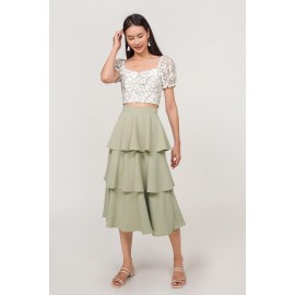 Layered Midi Skirt