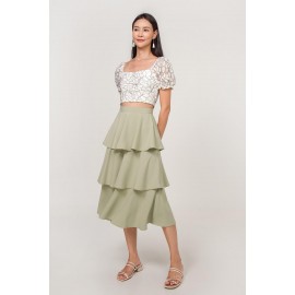 Layered Midi Skirt