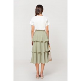 Layered Midi Skirt