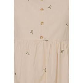 Embroidered Babydoll Dress