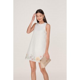 Embroidered Shift Dress