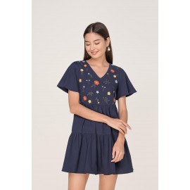 Embroidered Sleeve Playsuit